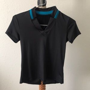 Women’s Lucky In Love Black Golf Polo